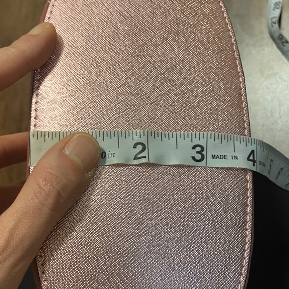 NWT Kate Spade Pink Glitter Glimmer small zip satchel Crossbody Bag - Picture 9 of 10